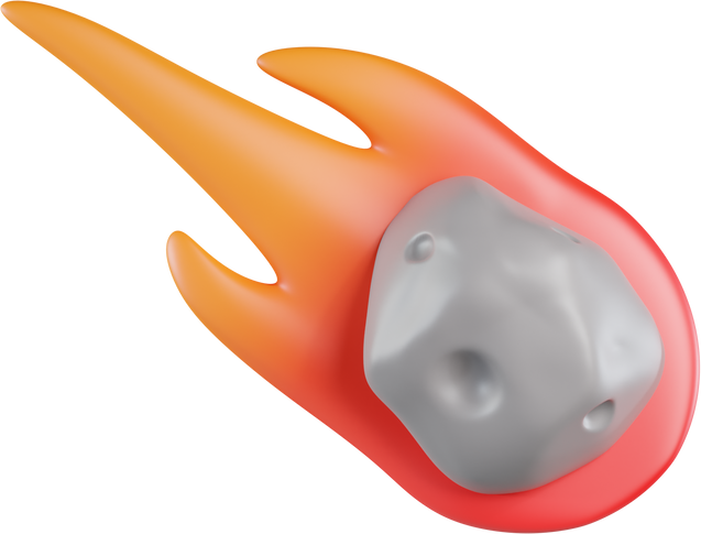 3D Falling Meteor