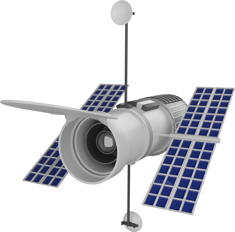 Hubble Space Telescope 3D Icon