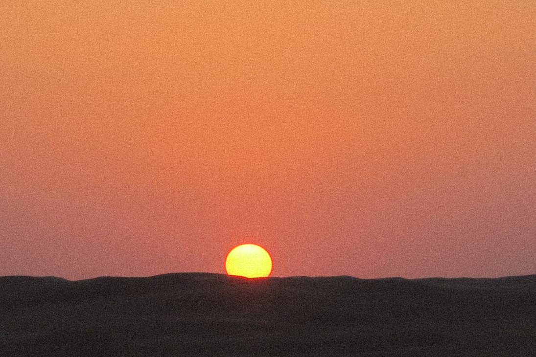 Sunset in a Desert