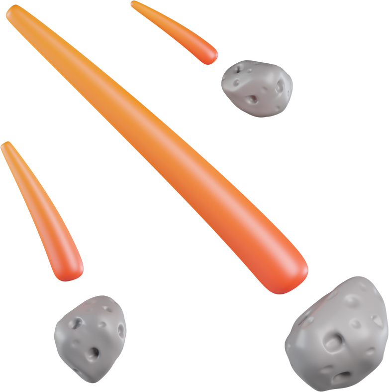 3D Space Comet