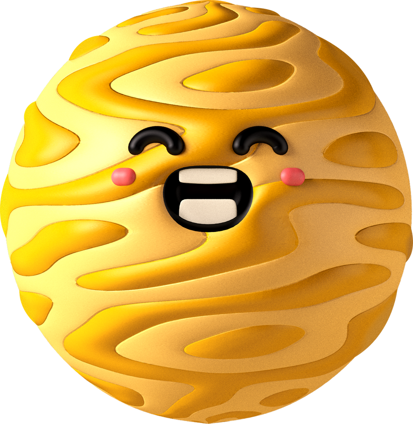 3D Space Characters Venus Planet 
